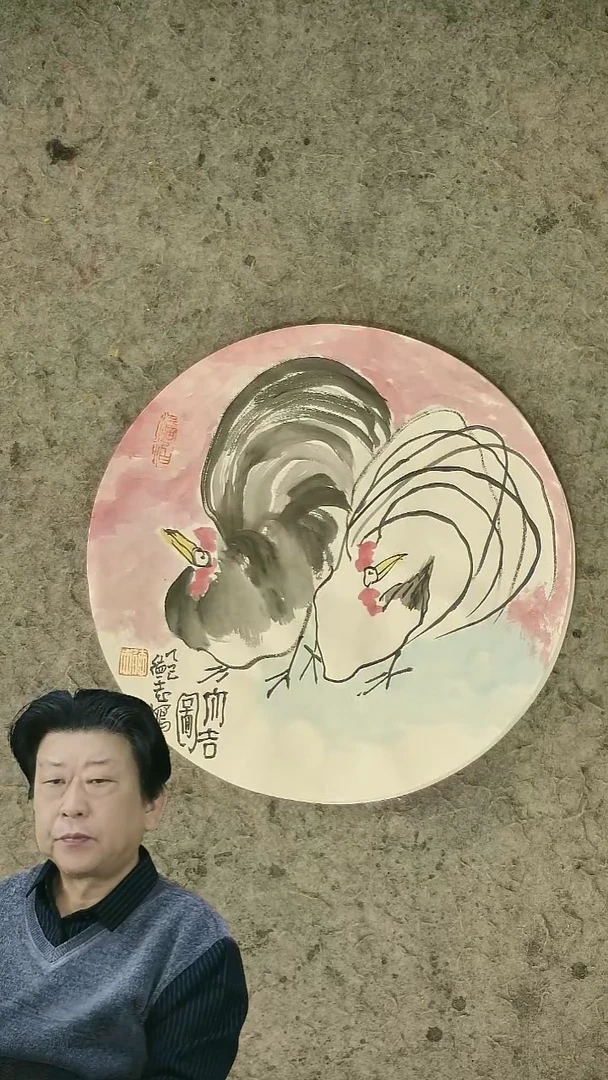 国画温德志老师禅意小品   33cm 镜心