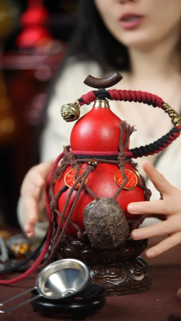 【闪购商品】578号500ml左右的非遗漆器酒葫芦