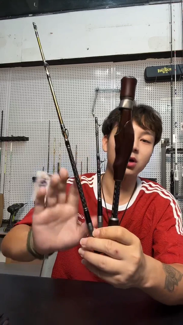 黑檀木一杆双节。