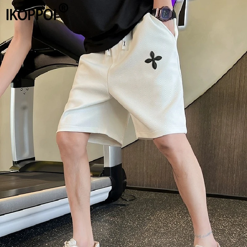 潮牌短裤男2025夏季新款潮流休闲中裤白色裤衩薄款运动宽松五分裤