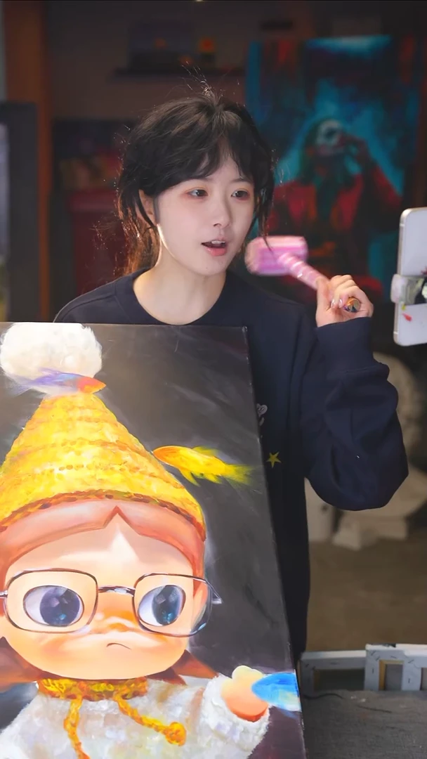 油画T****z嘎子丙烯画纯手绘