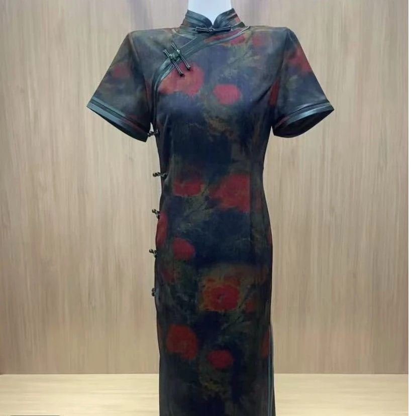 【花红夜景】2025年夏季新款优雅大方日常百搭修身淑女旗袍