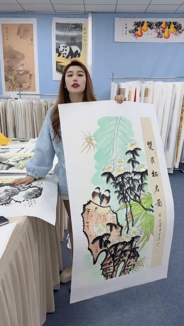 国画双雀同类型随机