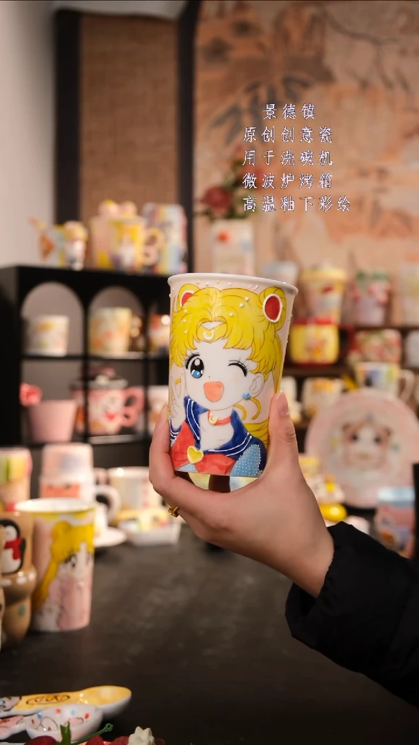 摆件陶旺的可以陶瓷手工手绘设计师款