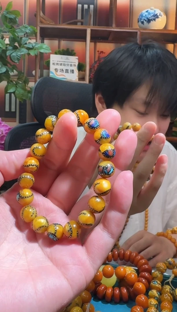 蜜蜡颈饰未镶嵌0619天然蜜蜡珠宝奇石全都保真10+