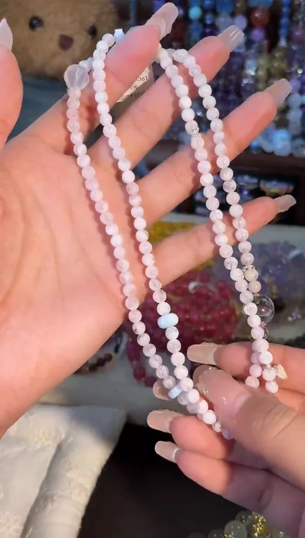 银S925镶嵌手串水晶k361多样性发货一件