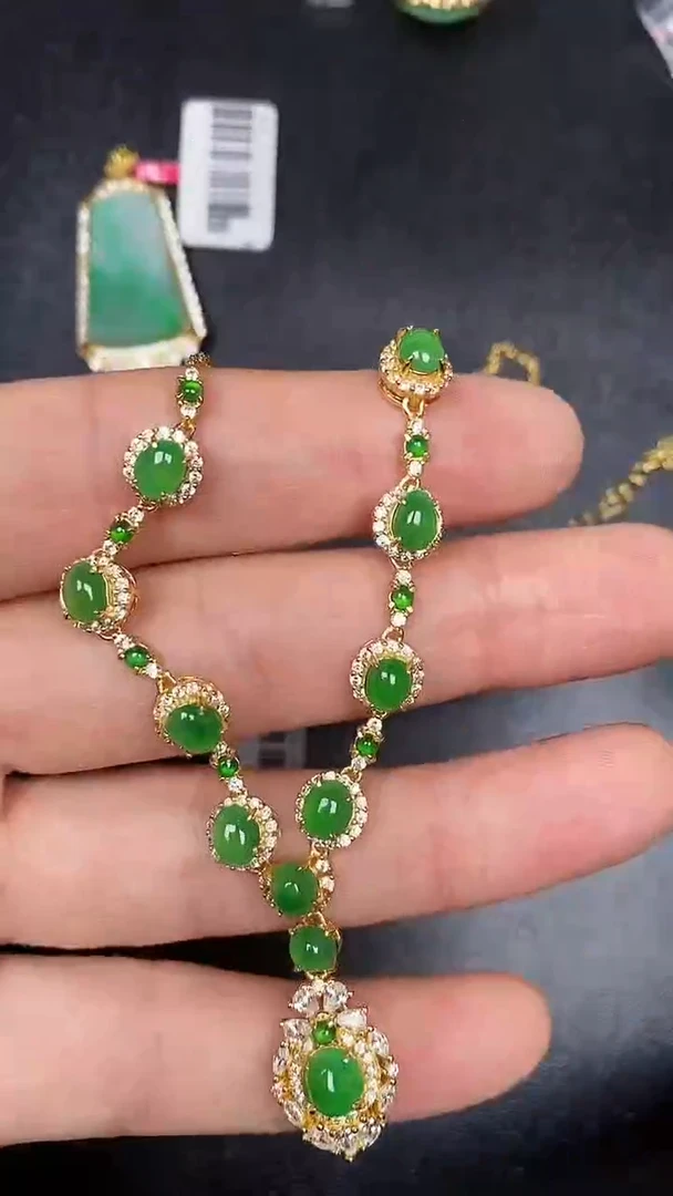 银S925镶嵌戒指翡翠3340