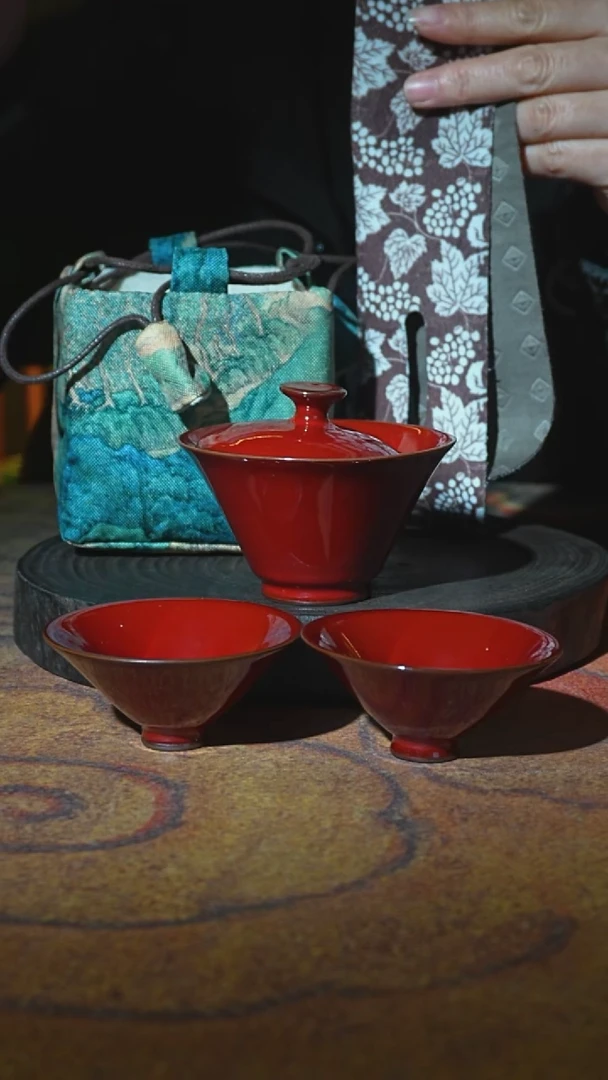 红斗笠旅行套    带包 带护壶带