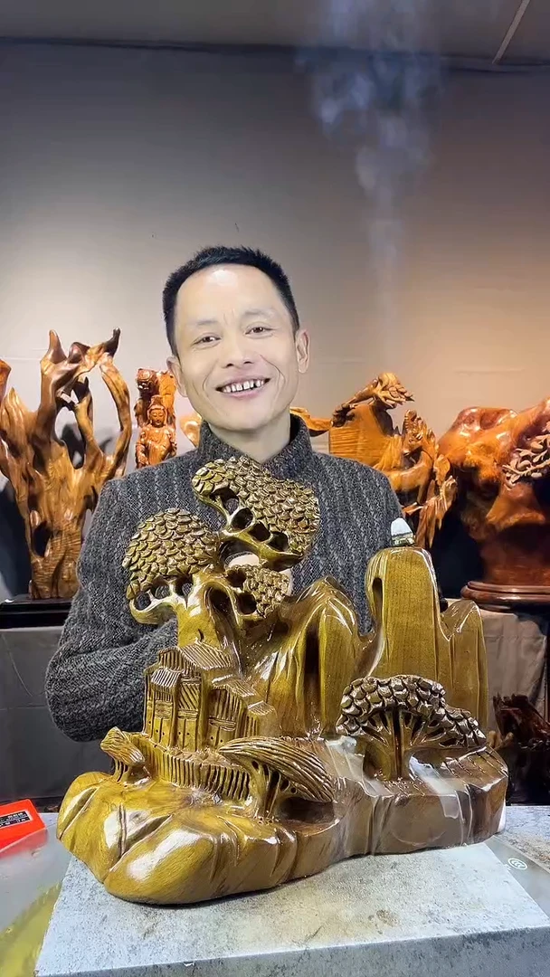 金丝楠李*小叶桢楠随行摆件25