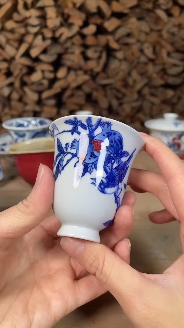 杯子瓷i*e景德镇手工手绘陶瓷
