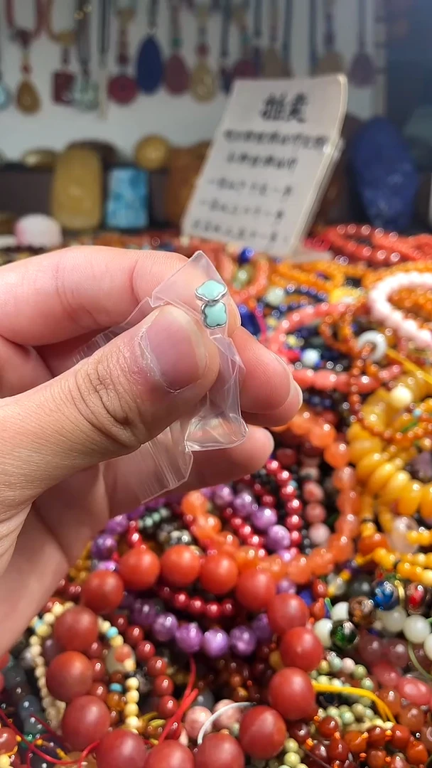 【闪购商品】翡翠耳饰银S925镶嵌(一物一件)136942