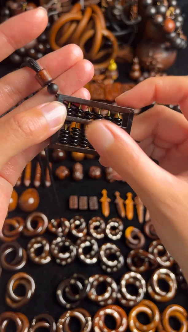 枣木雷击枣木玉化算盘