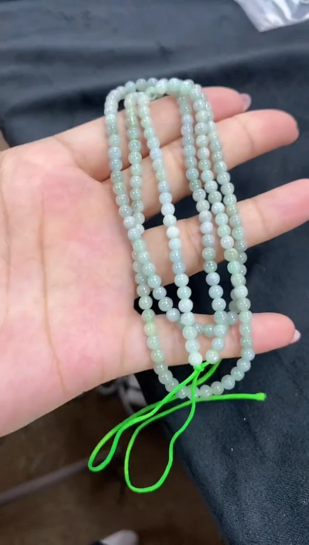 项链未镶嵌翡翠天然翡翠小米珠链