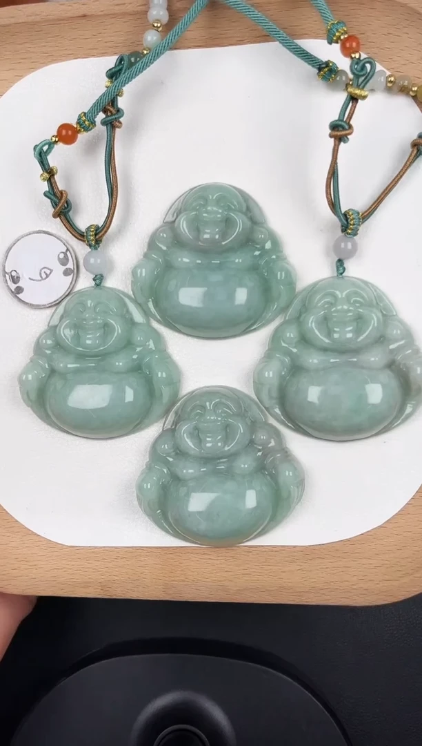 颈饰未镶嵌翡翠LC034苹果绿大佛+送同款绳子多样性发其一
