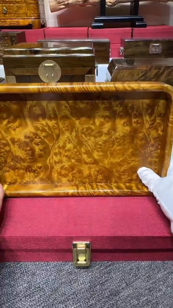 黄金樟满榴独板托盘 27-17-3cm