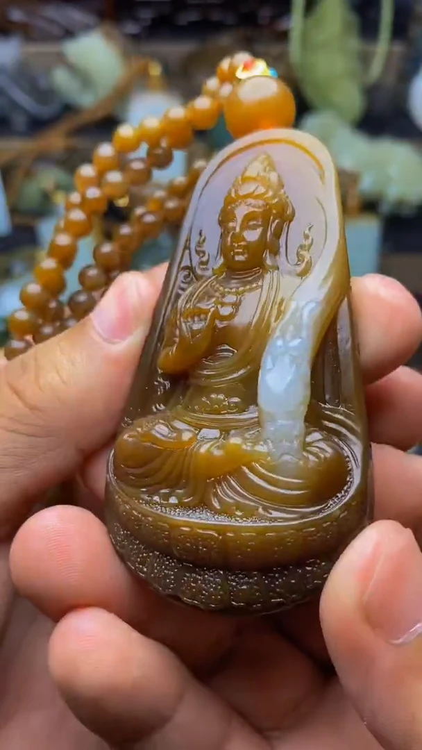 未镶嵌和田玉挂件梭*树1