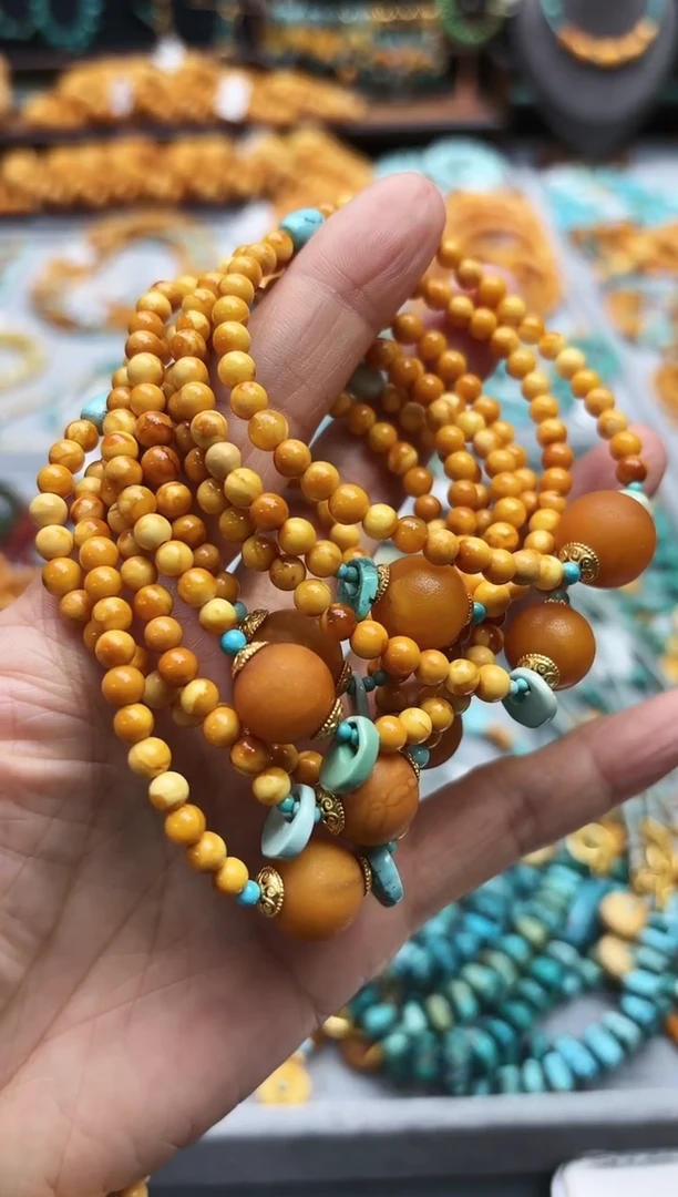 【闪购商品】琥珀手串未镶嵌手串多样发其一