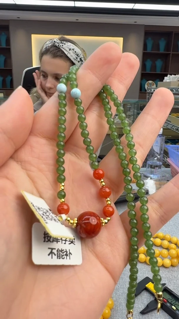 颈饰未镶嵌和田玉454秒拍号 假一罚三