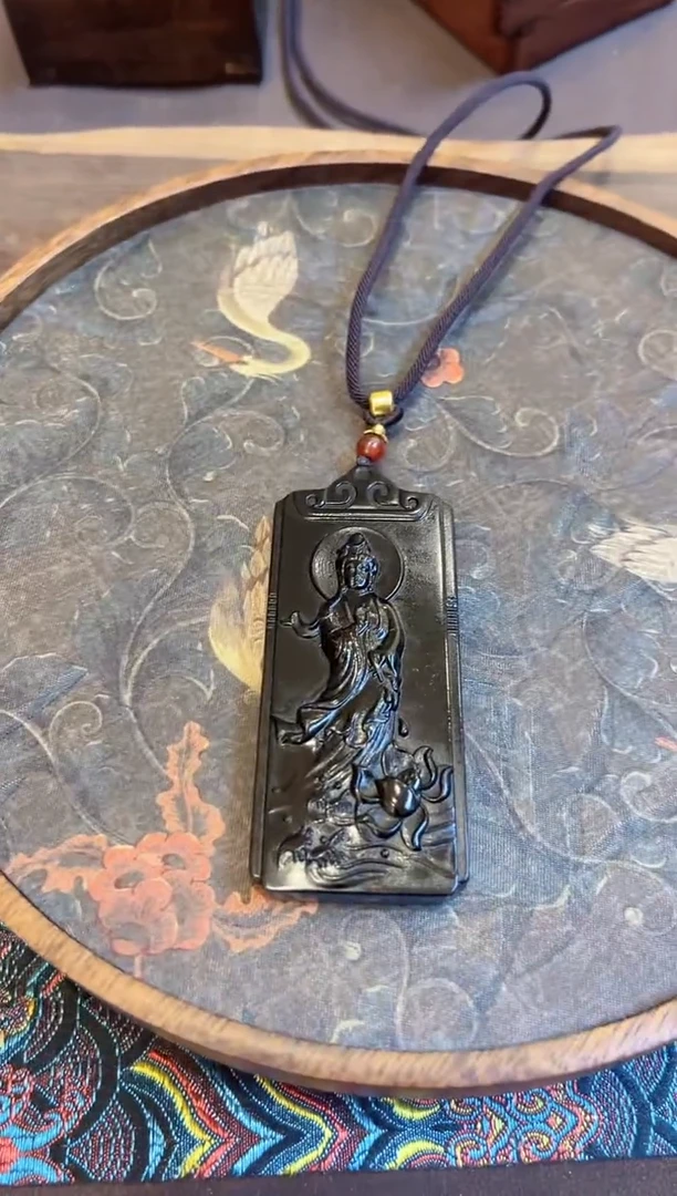 和田玉未镶嵌颈饰和田玉挂件观音平安无事 M060