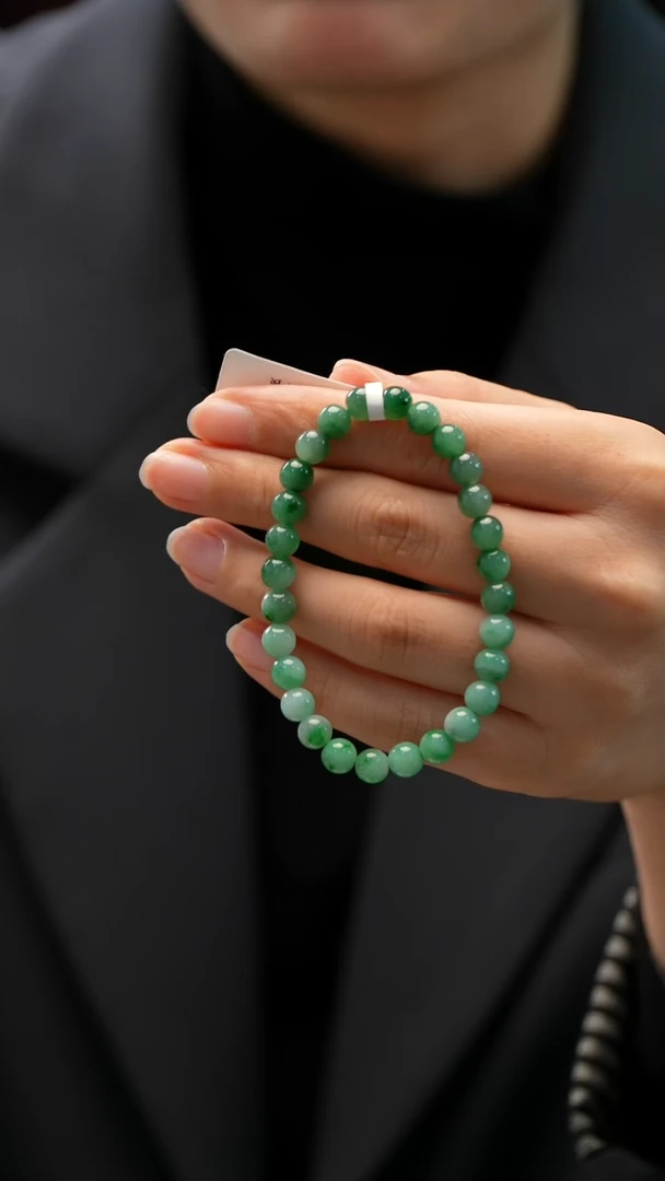 未镶嵌手串翡翠手串卡6+