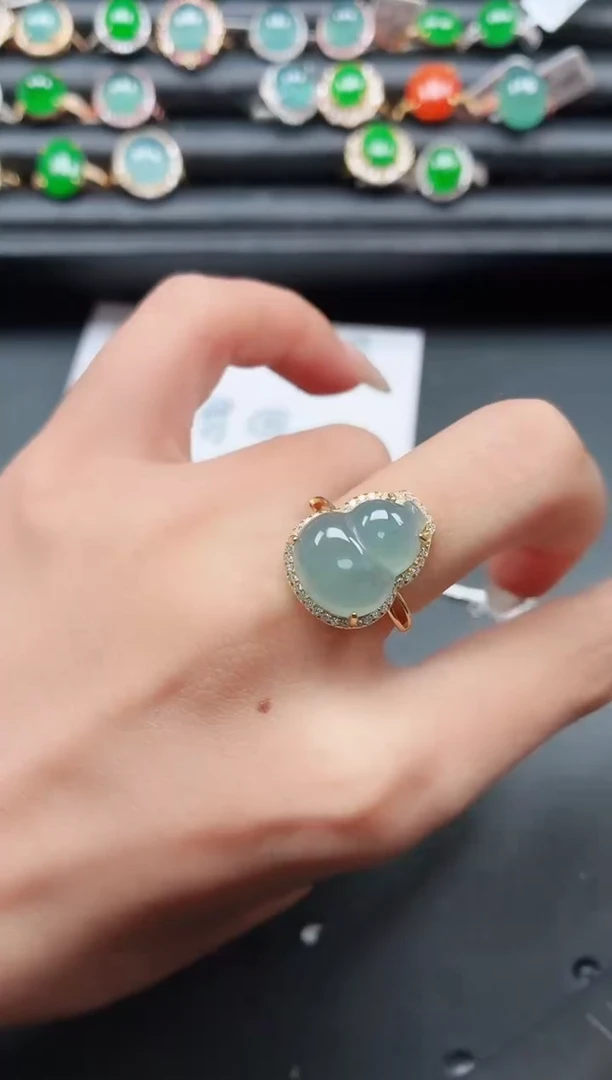 翡翠戒指银S925镶嵌1111111