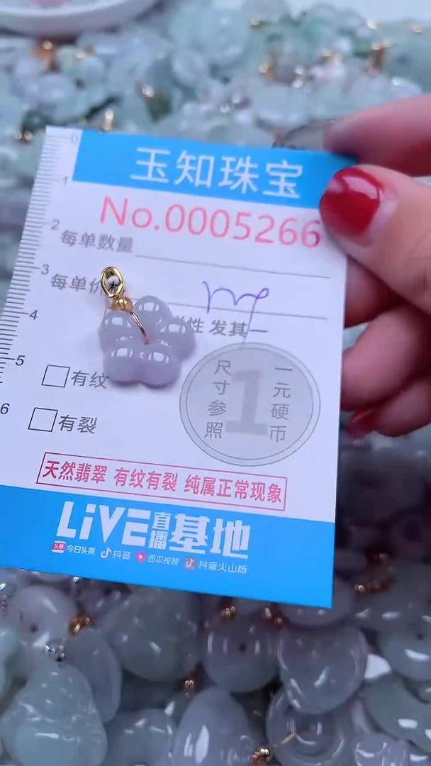 吊坠(不含链)未镶嵌翡翠5266