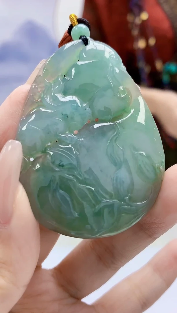 定制翡翠未镶嵌4829xx-毛货挂件93