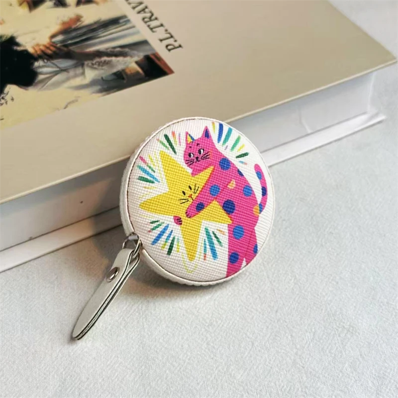 卡通图案测量三围维度尺健身尺腰围尺量臂围软皮尺两面英寸2米