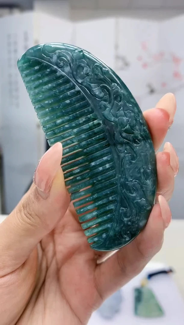 【闪购商品】定制翡翠未镶嵌5152MM-毛货挂件21