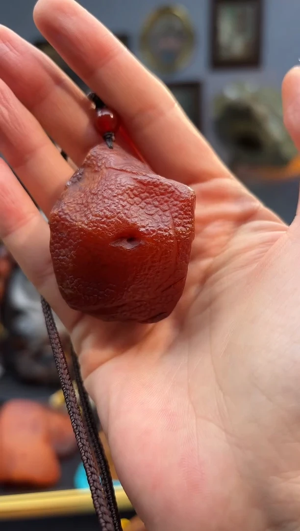 琥珀颈饰未镶嵌吊坠