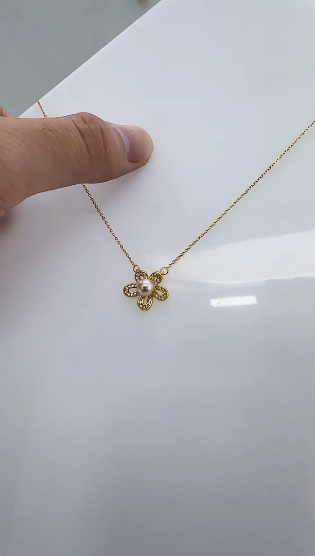 银S925镶嵌海水珍珠DA珍珠吊坠6-7 y202