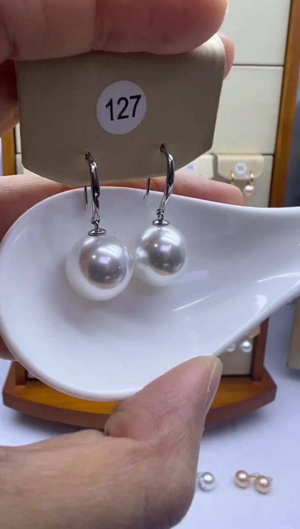 未镶嵌耳饰淡水珍珠127