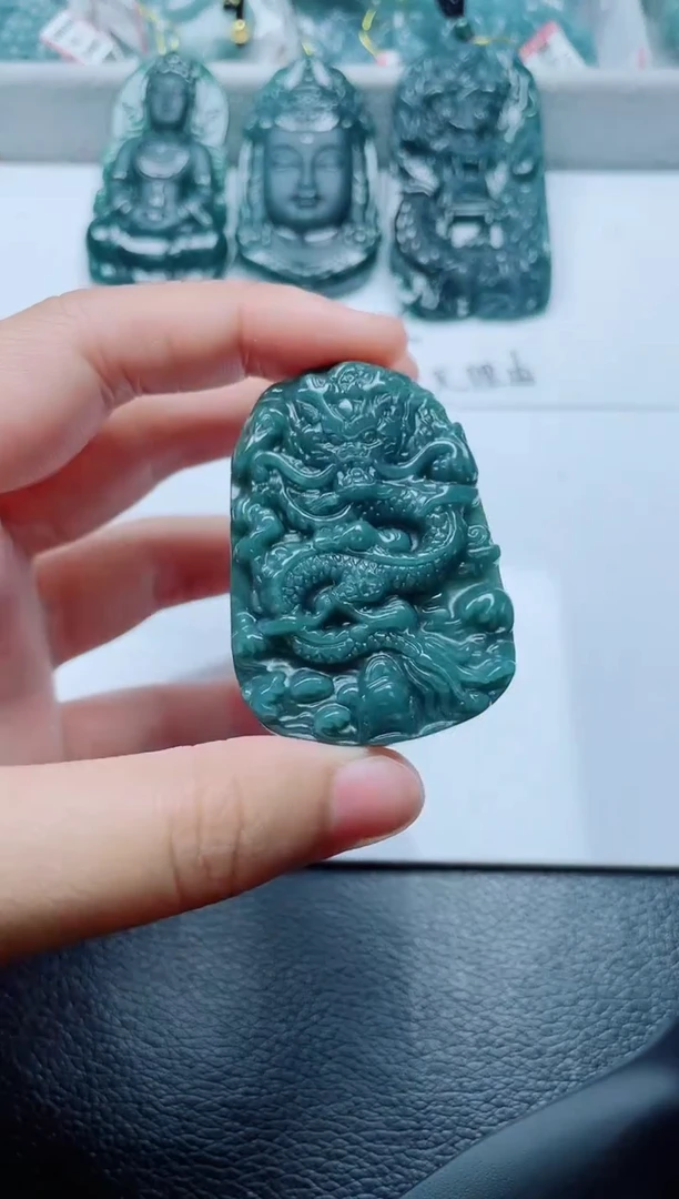 颈饰未镶嵌翡翠多样性发货随机发货-龙牌68