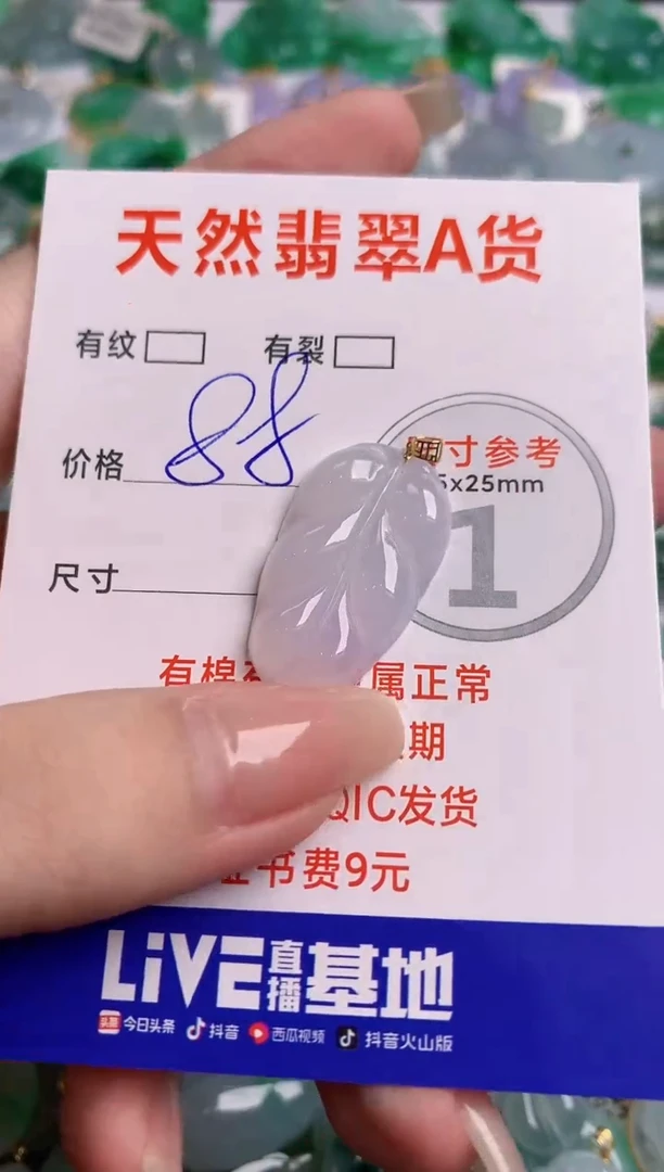 翡翠18K金镶嵌颈饰23002322
