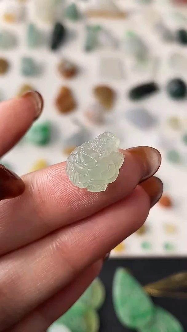 【闪购商品】定制翡翠未镶嵌龙龟450+45