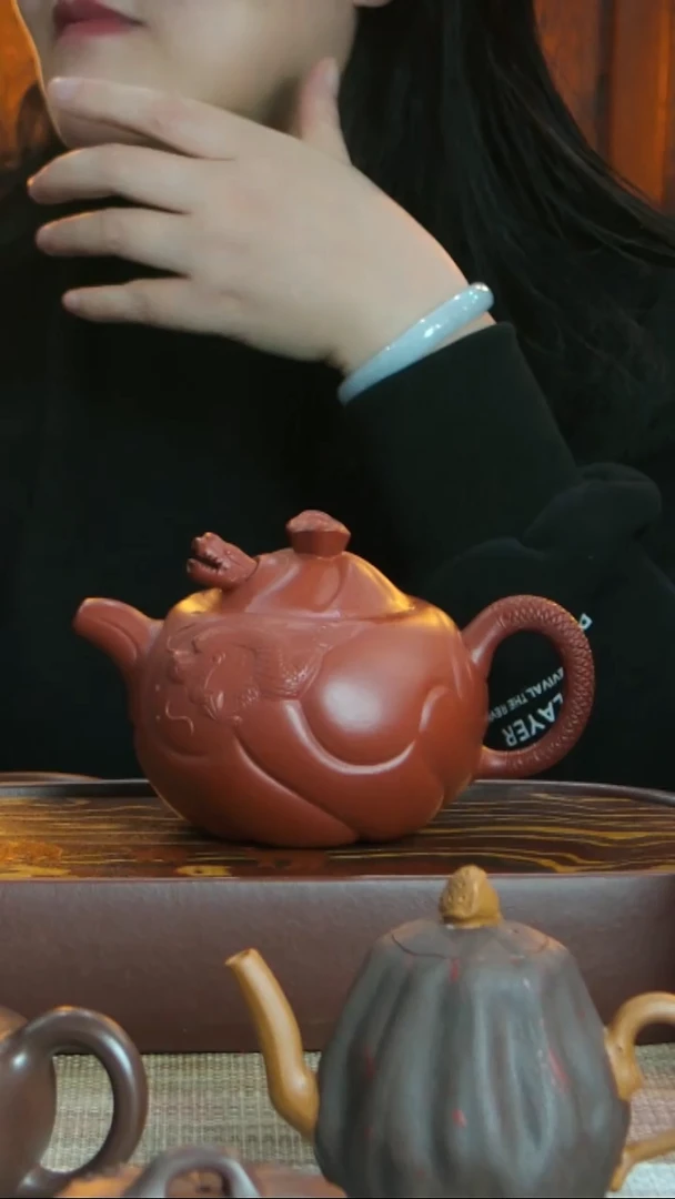 茶壶紫砂紫砂茶壶鱼化龙