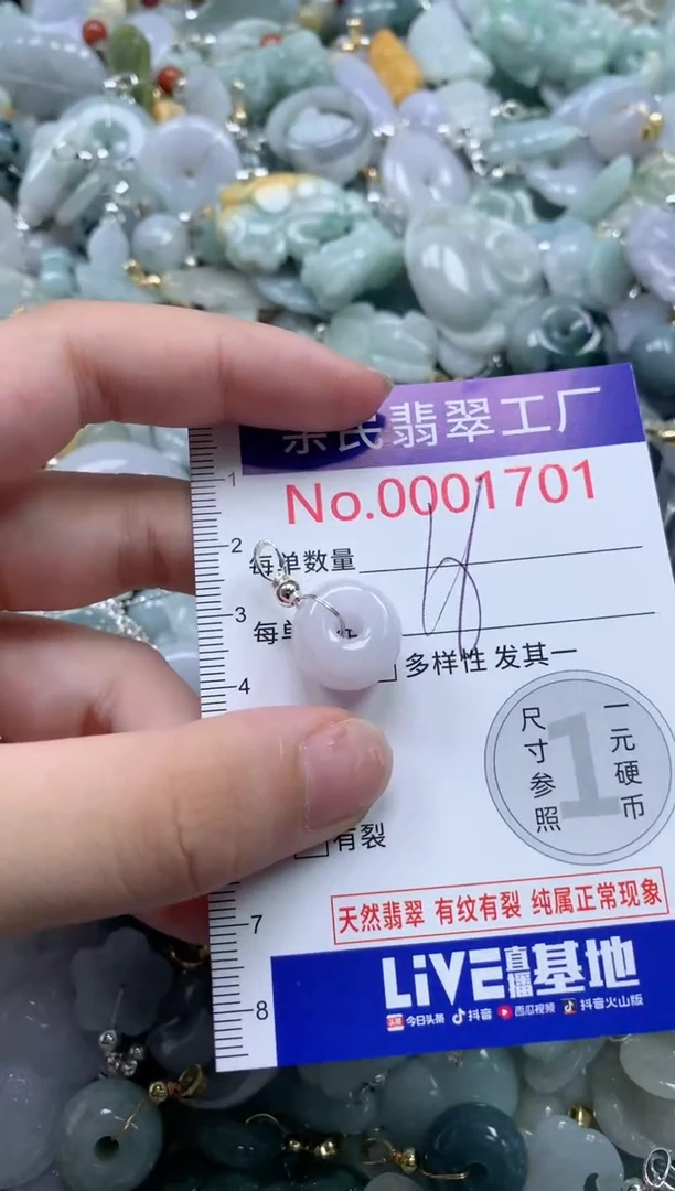 翡翠未镶嵌吊坠(不含链)1696