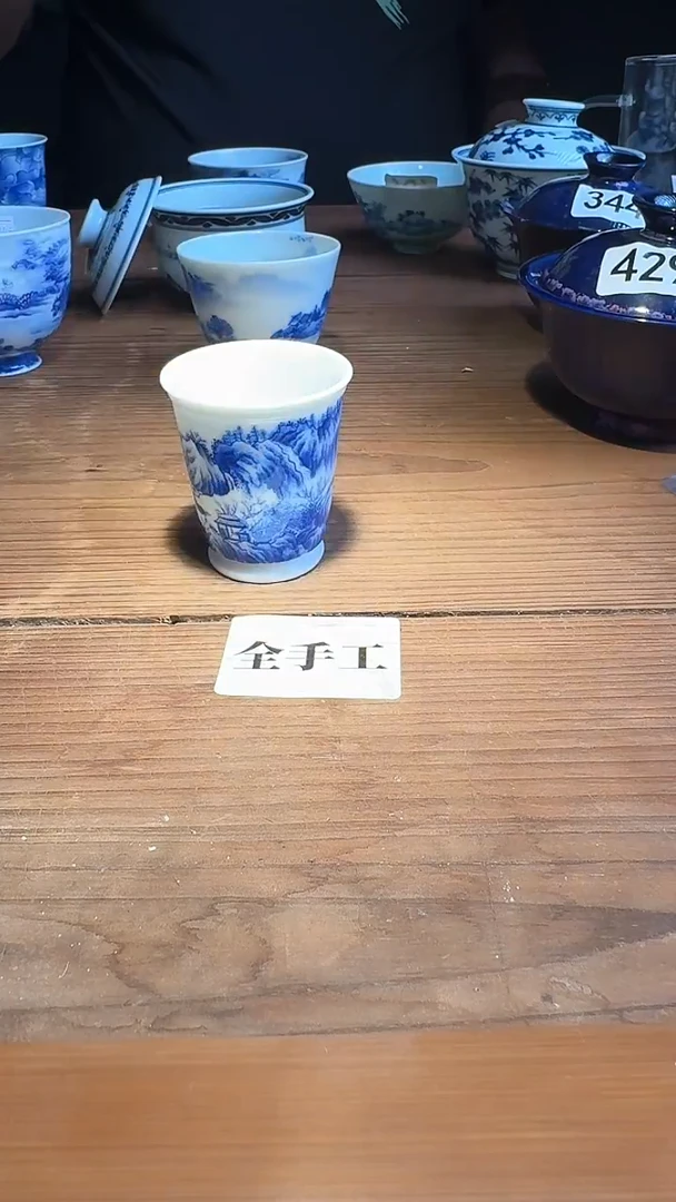 婺州窑龙窑烧制技艺全手工青花