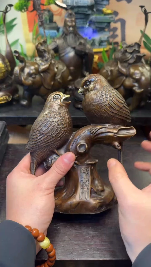潼潼古铜只卖真铜！（双喜临门）