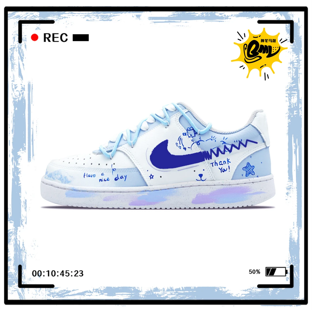 【定制球鞋】大画西游 小镇出游记 低帮 板鞋 男款 蓝色