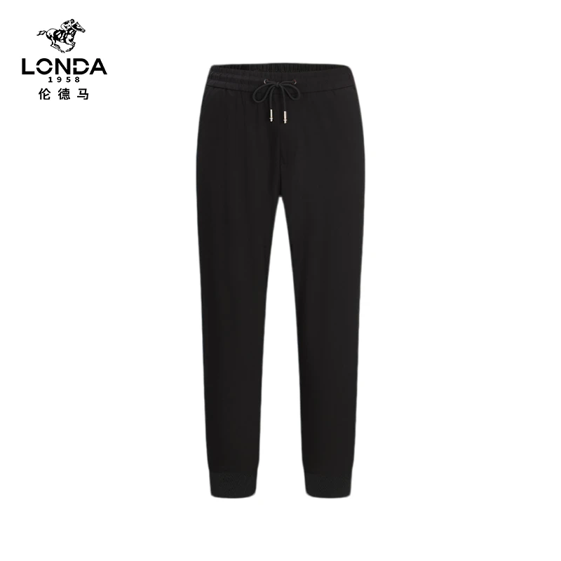 【LONDA伦德马】凉感休闲春夏运动休尚弹力卫裤系绳男束脚卫裤2909