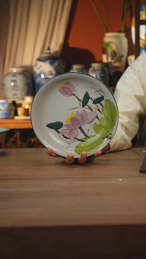 现代 景德镇设计师釉下手绘陶瓷餐具