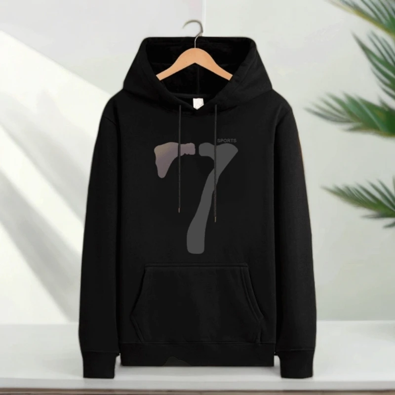 仓石一树潮牌美式数字长袖连帽卫衣男秋冬每款休闲加绒加厚外套