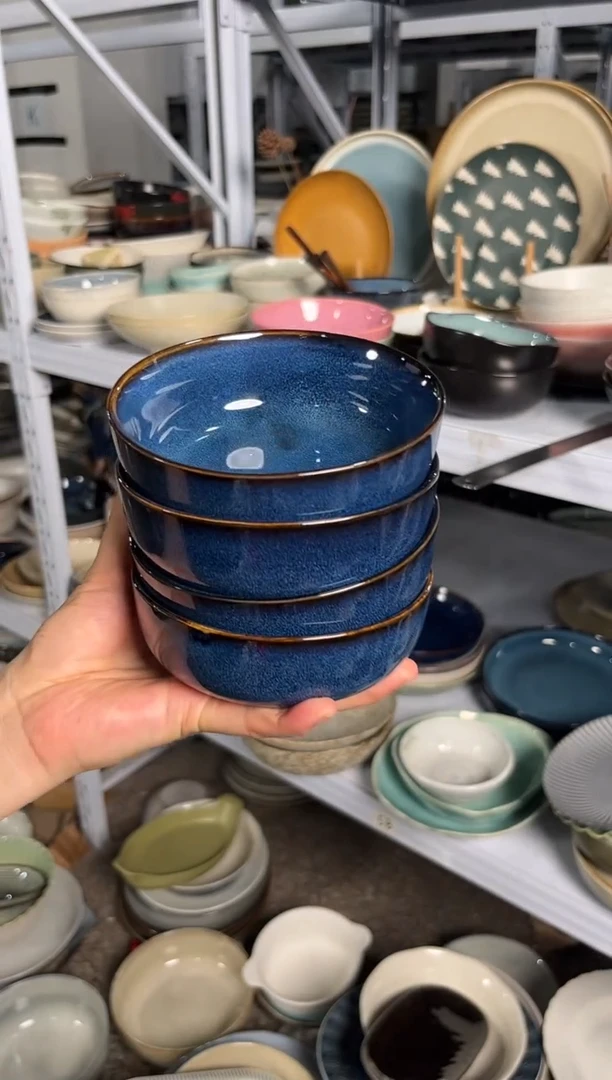 陶瓷外贸尾货瑕疵满20包邮X4 新品米饭碗