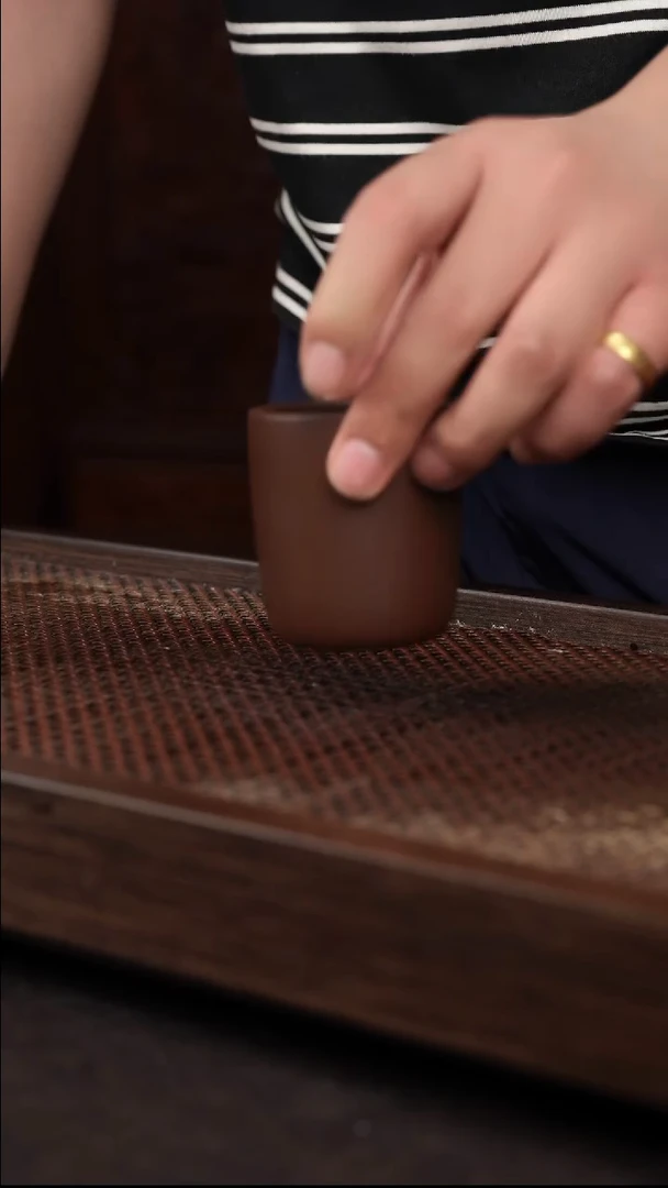 茶杯紫砂紫泥高杯