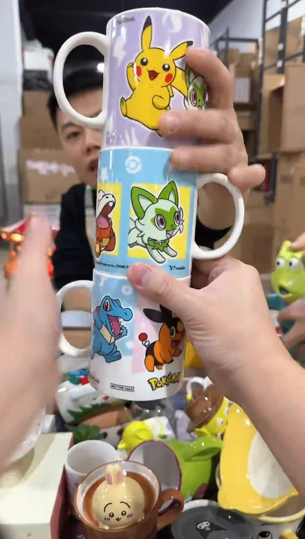 瓷片宝可梦合集马克杯3件套