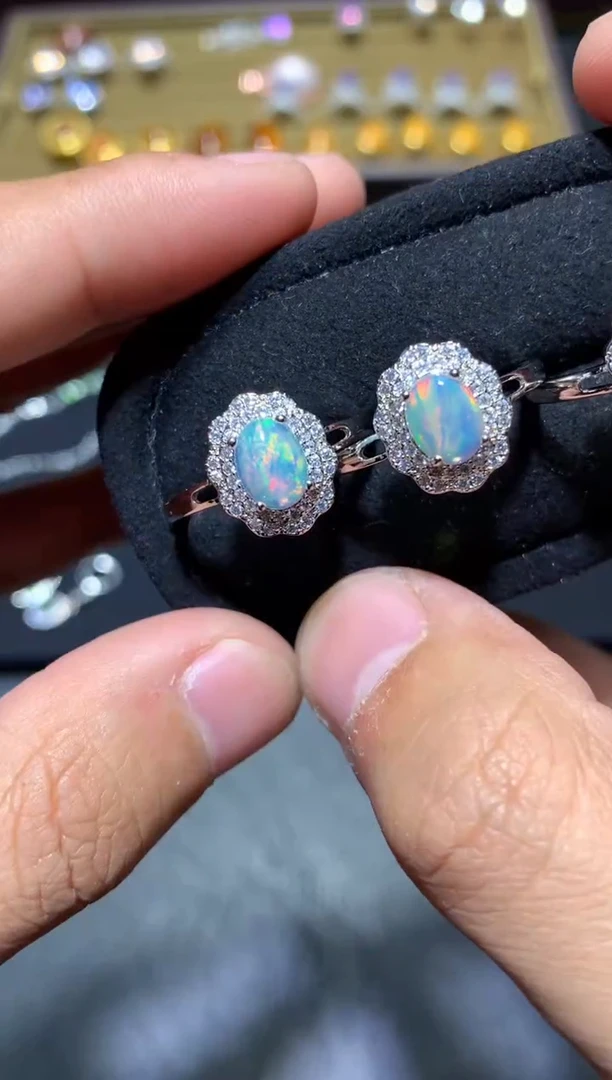 未镶嵌欧泊戒指Y47【多样性发其一】