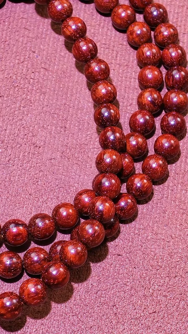 小叶紫檀手串/手链印度小叶紫檀0.8*108手串