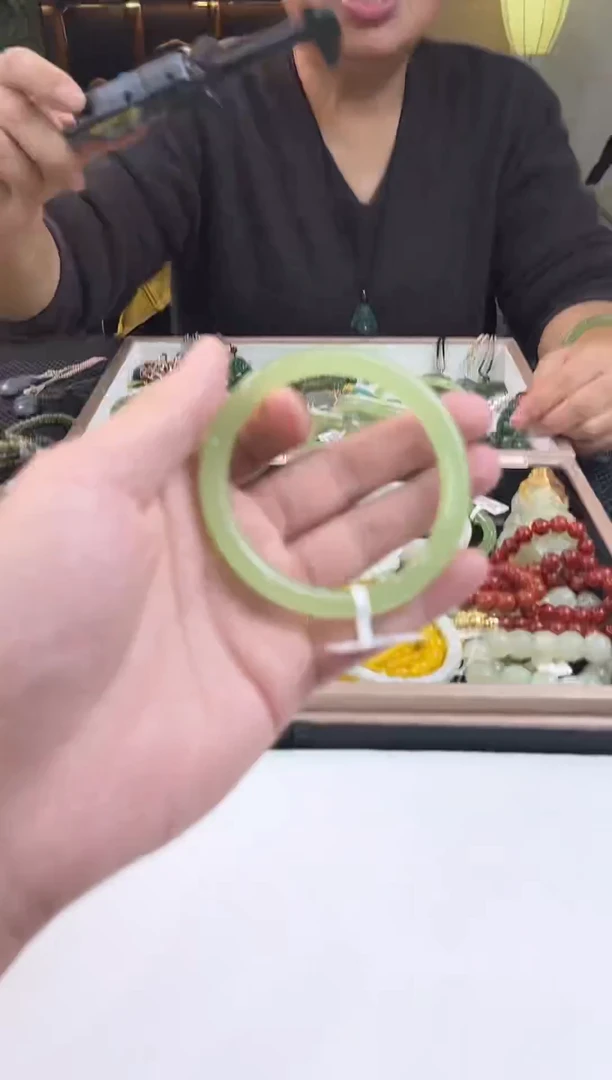 颈饰未镶嵌和田玉多样性拍一发一  圈口62  0109