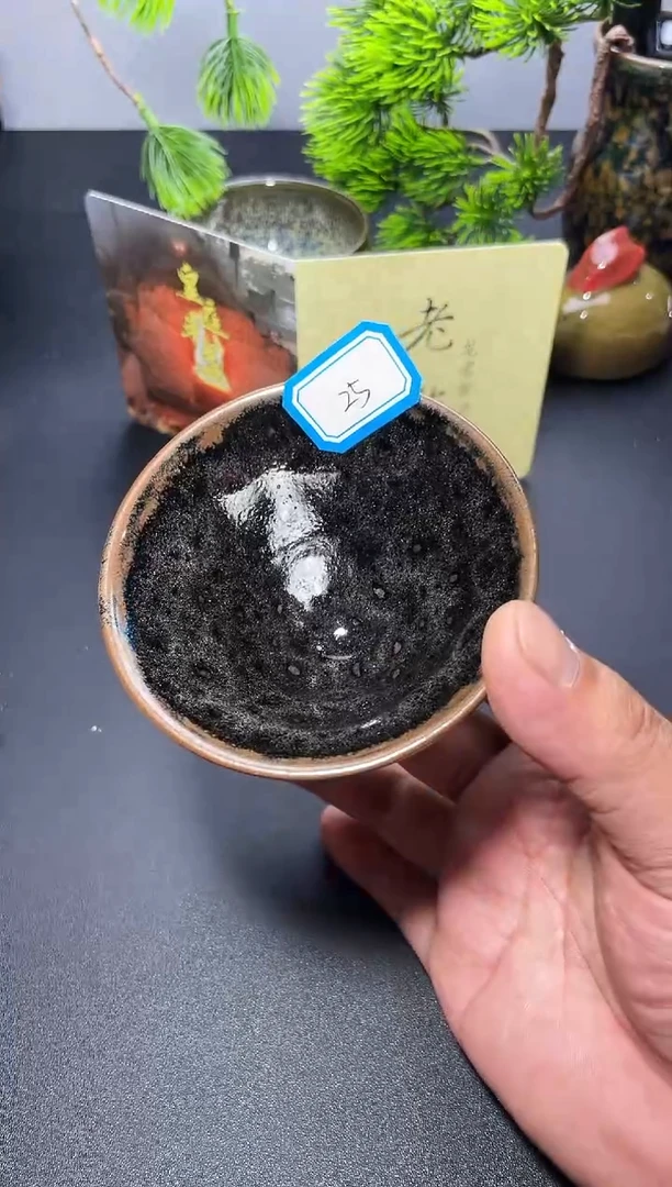 茶盏25叶紫建盏